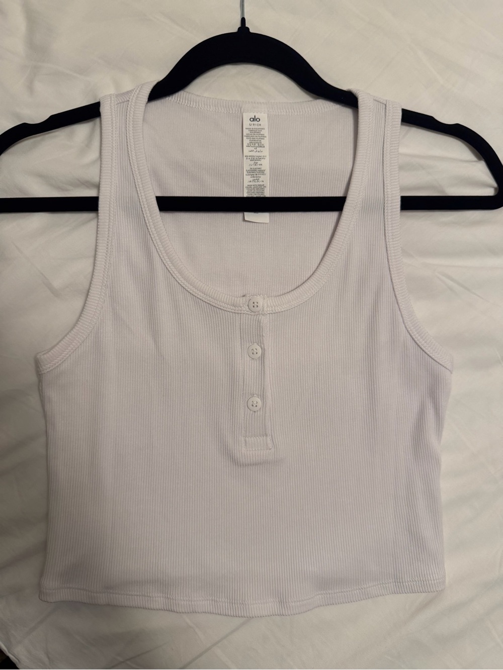 ALO Yoga Ribbed Modal Henley Tank